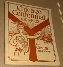 1903 Cream Laundry Soap CHICAGO CENTENNIAL Ralph Wilder Cartoon Booklet picture