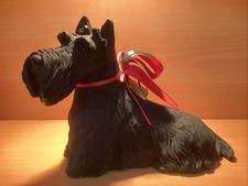 Sandicast Black Scotty Scottie Dog Terrier Sculpture Figurine Sandra Brue 1985 picture