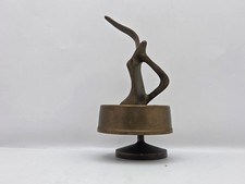 Vintage Gold-Tone Seagull Bird Sculpture Music Box MCM Mid Century Collectible picture