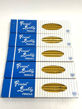 Lot of 5 VINTAGE Bonded Lead Tipped Hexagon Pencils PMA Certified D4236 Made USA picture