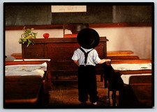 c1980s Amish Seasons Postcard Witmer PA Young Scholar Academie Continental picture
