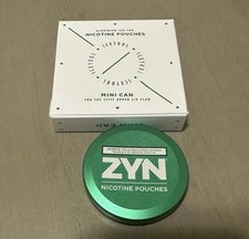 ZYN Official Rewards Metal Mini Can Collectible Green Empty picture