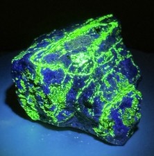 VIVID Willemite, Hardystonite, & Franklinite Fluorescent Mineral Specimen - NJ picture