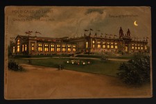 1904 St Louis World’s Fair Hold to Light Postcard Palace Horticulture picture