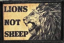 Lions Not Sheep Morale Patch Military Tactical picture