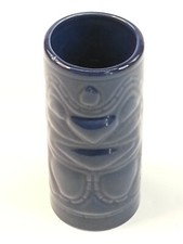 2001 Accoutrements Tiki Glass Blue Ceramic picture