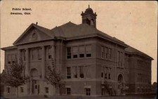 Swanton Ohio OH Public School c1910 Vintage Postcard picture