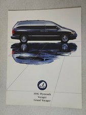 1996 Plymouth Grand Voyager SE Minivan Dealer Fold Out Brochure Book 8.5