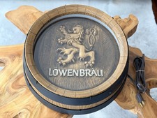 Vintage Lowenbrau Lighted Beer Barrel Sign - Excellent Condition picture