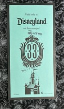 Disneyland Club 33 Parking Pass for September 14, 1995 Private Dining Club picture