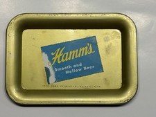 Vintage 1940's Hamms Smooth & Mellow Beer Tin Tip Tray picture