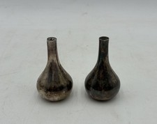 Vintage Miniature Mid Century Modern Vase Silverplate Figurines Paperweights MCM picture