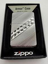 2018 Dimensional Pattern Deep Carve High Polish Chrome Zippo Lighter NEW picture