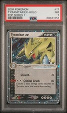 2004 POKEMON POP SERIES 1 TYRANITAR 17/17 PSA 7 NM CLEAN  picture