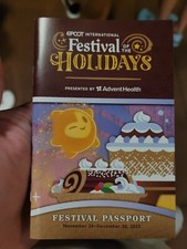 2023 WALT DISNEY WORLD EPCOT Festival Of The Holidays PASSPORT Guide Park Map picture
