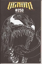 Venom #250 _sketch and signed with COA suitable for CGC grading Peter Mihelis picture