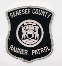 OBSOLETE VINTAGE GENESEE COUNTY RANGER PATROL CHEESECLOTH SHOULDER PATCH RARE picture