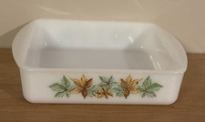MCM Vintage Glasbake Maple Leaf 8