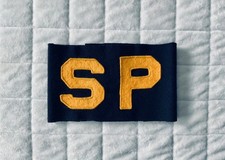 Vintage Wool U.S. Navy Shore Patrol Arm Band - U.S. Submarine Service - COLD WAR picture