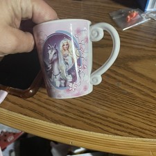 Vintage Galerie Barbie & The Magic of Pegasus Mini 4 oz  Ceramic Mug 2005  picture
