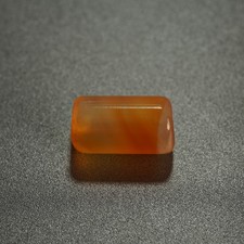 Natural Form Agate Bead, Classic Banded Design, Vintage Craft Bead 4.4g picture