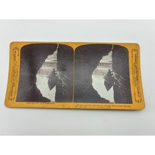 1903 H.H. Bennett Stereoview Wisconsin Dells Skylight Cave Navy Yard Card 255 picture
