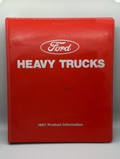 Rare Original 1987 Ford Heavy Truck Dealer Salesman Product Information Binder picture