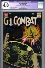 G.I. Combat #80 CGC 4.0 - grey tone cover- Heath cover - J. Kubert & Abel art picture