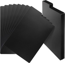 70 Pcs Comic Book Dividers Black Tall Daivider with Tabs Plastic Frosted Card picture
