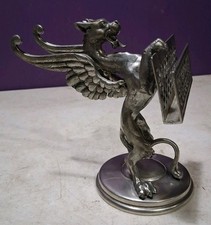 Design Toscano Gryphon Solid Pewter Card Holder Fantastical Animal Gothic Winged picture