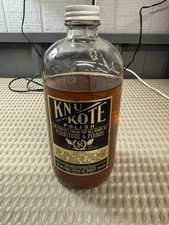 Vintage Knu-Kote Furniture & Piano Polish Bottle Muncie IN Partial Full picture