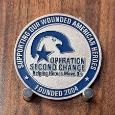 Operation Second Chance Wounded Heroes Challenge Coin  M#27 picture