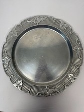 Lenox Matelasse Large Round Aluminum Holloware Tray 16