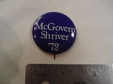 VTG POLITICAL BUTTON - McGOVERN SHIVER '72 picture