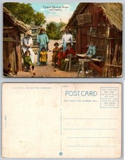 Typical Mexican Home and Family Mexico O. T. Photochrom Postcard picture