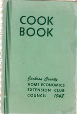 1948 Jackson County Home Economics Club Cookbook 176 Pages picture