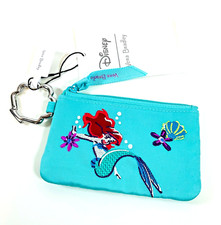 🌷Vera Bradley Ariel Floral Zip ID Case Little Mermaid Disney Spring Break NWT picture
