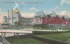 1916 Atlantic City NJ Marlborough Blenheim Hotel Postcard Vintage picture