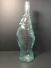 Fish Wine Bottle ANTINORI BIANCO ITALY Green Glass Wine Bottle 13
