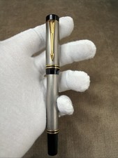 RARE Parker Duofold TITANIUM Ti 22 L. MICHAEL FULTZ LE 48/100 FOUNTAIN PEN Intl picture