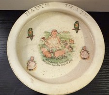 Antique “Baby Bunting” / 7.5” Baby’s Plate picture