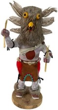 Danny Begay Navajo Owl Mongwa Kachina Katsina Doll Signed 13.5