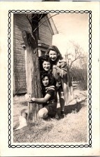 Real Photo Tornado Training Drill Tecumseh Oklahoma 1950s - 5 x 3.25 in picture
