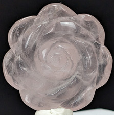 Rose Quartz Carving Flower Crystal Gemstone Mineral Nice Chakra picture