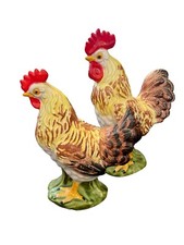 Vtg Lefton Ceramic pottery Rooster Chicken H 2396 figurines Japan picture