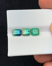 3.20 Ct Natural Bi Color Transparent Tourmaline Gemstones Parcel picture