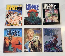 Vtg Heavy Metal Magazine Lot 6 1978-1984 Moebius Corben Sci-Fi Fantasy picture