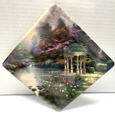 Bradford Bradex Garden of Prayer Thomas Kinkade Square 2005 Plate Placque picture