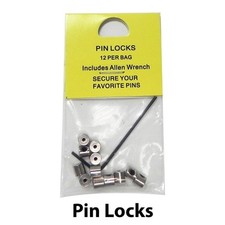 ( 12 Pieces ) Pin Keepers Pin backs Pin Locks Locking Pin Backs w/ Allen Wrench picture