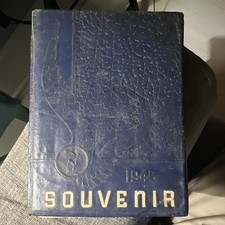 1945 Souvenir School Yearbook Annual Hardcover (Blue) Original Edition picture